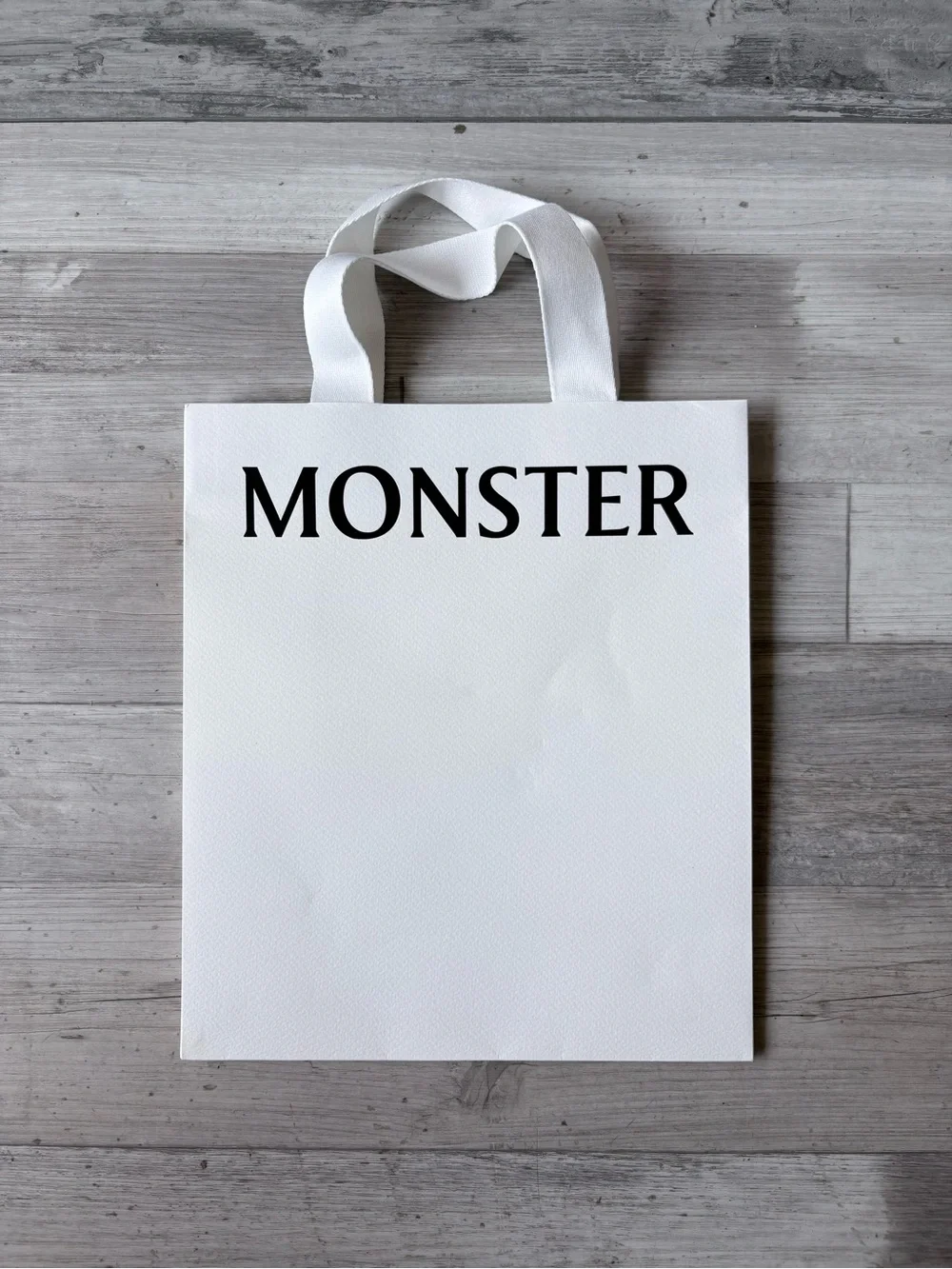Gentle Monster White Paper Shopping Gift Bag